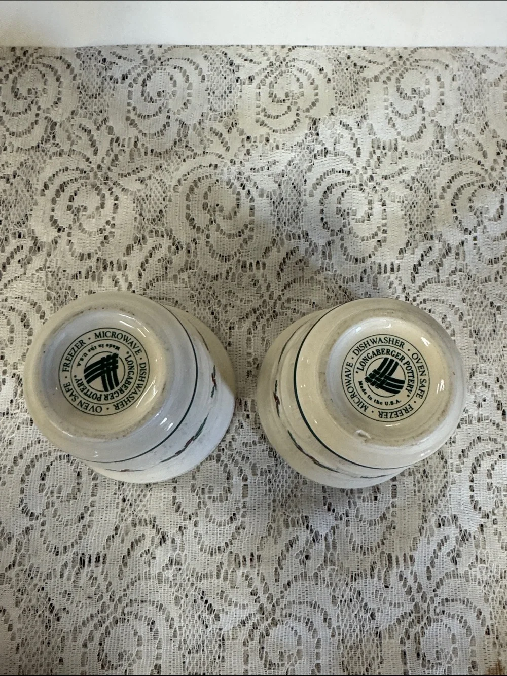 Longaberger Festive Holly Votive - Set of 2